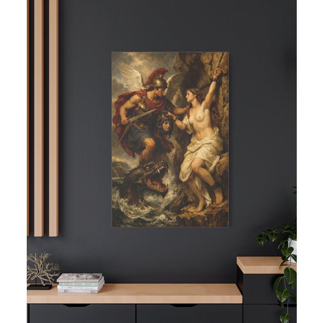 Atelier Aria Lumae Perseus and Andromeda Original Contemporary Fine Art Hahnemuhle Gallery Board Print Prestige Focal Panel 32 X 48 For Sale In San Antonio - Image 6 of 18