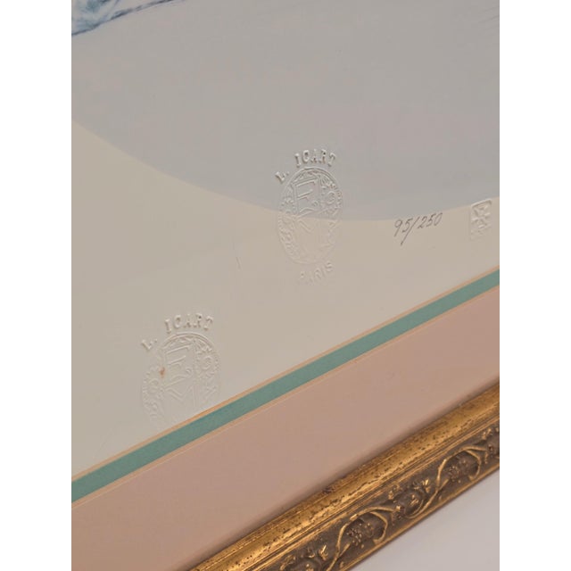 Rose Mid 20th Century “La Belle Rose” Stamped Reproduction Print, Numbered 95/250, After Louis Icart For Sale - Image 8 of 12