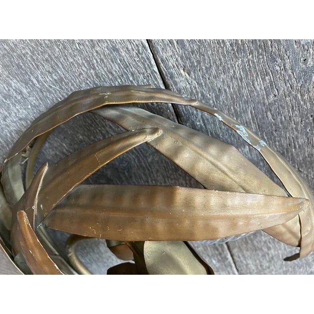 Golden Flower Sconces, Set of 2 For Sale - Image 6 of 9