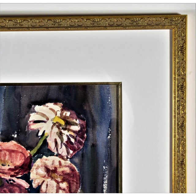 Mid 20th Century Sara Ethel Kolb Danner, Flowers in a Vase, Circa 1950 For Sale - Image 5 of 6