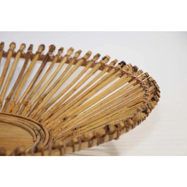 Vintage African Tribal Handwoven Round Basket For Sale - Image 12 of 13