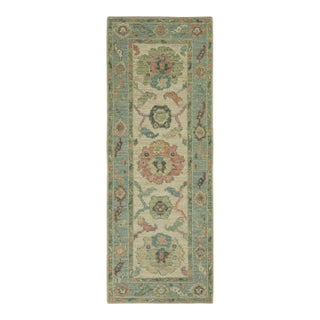Turkish Oushak Rug 2'3" x 6'1" #20202 For Sale
