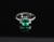 Late 20th Century 0.96ct Gia Colombian Untreated No Oil Emerald & Diamond Platinum Ring Size 5.75 For Sale - Image 9 of 18