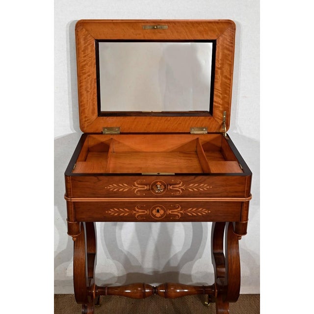Small Charles X Writing Dressing Table, 19th Century For Sale - Image 16 of 18