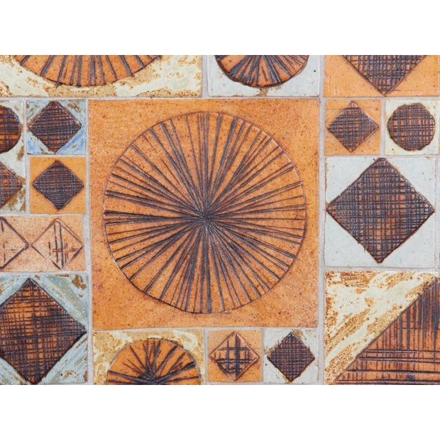 Ceramic Tile Top Coffee Table by Tue Poulsen, 1970s For Sale - Image 4 of 8