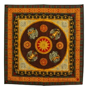 Royal Pavilion English Eccentrics Asian Dragons Silk Scarf 1990’s