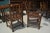 Vintage Americana West Log Wood Dining Table & 6 Brown Leatherette Chairs Furniture Set Rustic / Cabin - Set of 7 For Sale - Image 10 of 12