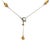 Contemporary Bottene Italia Gold Necklace 18k Two Tone Button Motifs Chain Toggle Clasp For Sale - Image 3 of 8