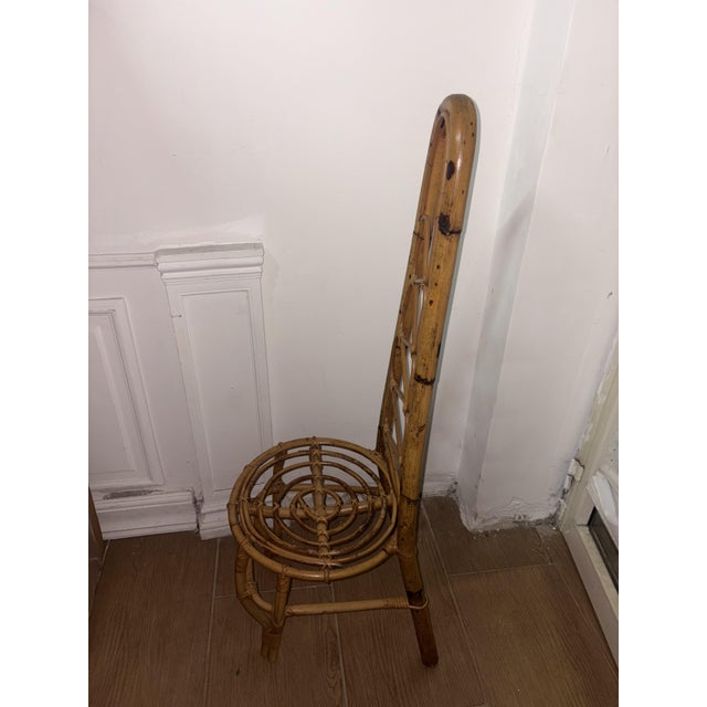 1950s Vintage Bamboo Chair, 1950 For Sale - Image 5 of 7