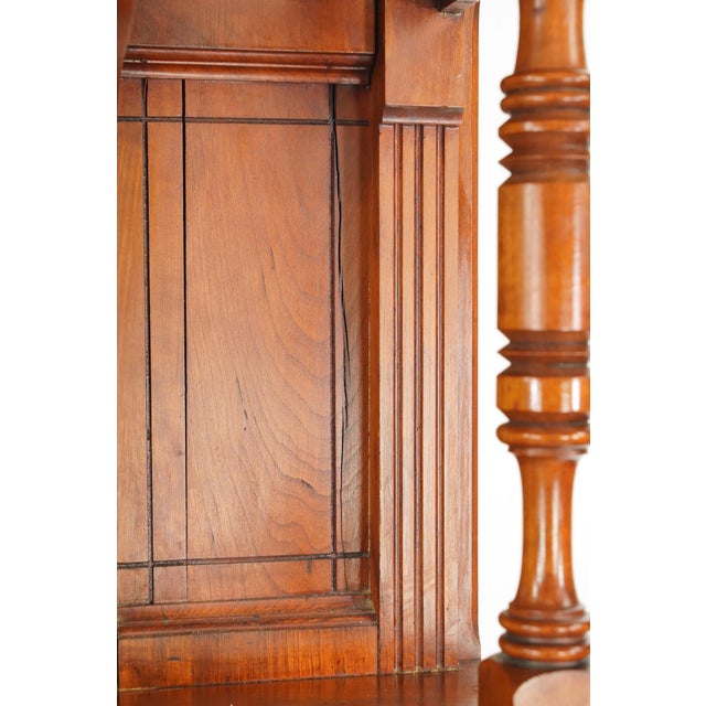 1890s Neoclassical Oversized Carved Cherry Wood Fireplace Mantel For Sale - Image 14 of 16
