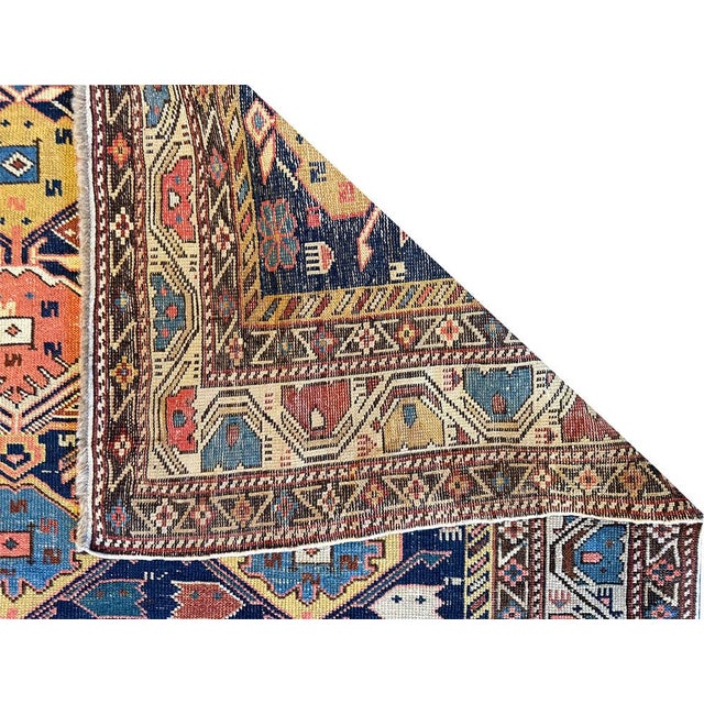 A Sensational Antique Tribal Caucasian Kuba Rug For Sale - Image 9 of 9