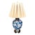 Frederick Cooper Mid 20th Century Blue Floral Lamp For Sale