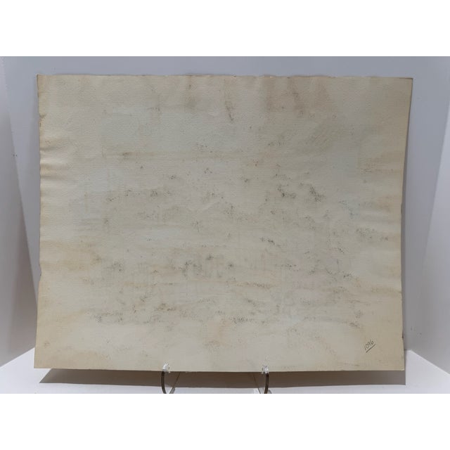 Henry Emil Salloch Original Watercolor on Paper Patzcuaro Mexico, 1961. For Sale In Atlanta - Image 6 of 7