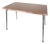 Mid-Century Modern Dining Table with Teak Veneer Top For Sale