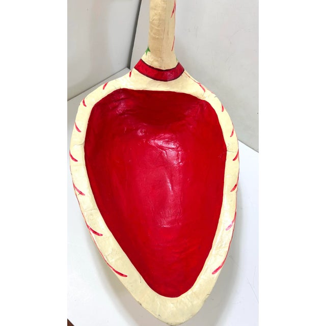 Paper Swan Bowl - Vintage Paper Mache – Hand Painted Christmas Swan Centerpiece Dish For Sale - Image 7 of 12