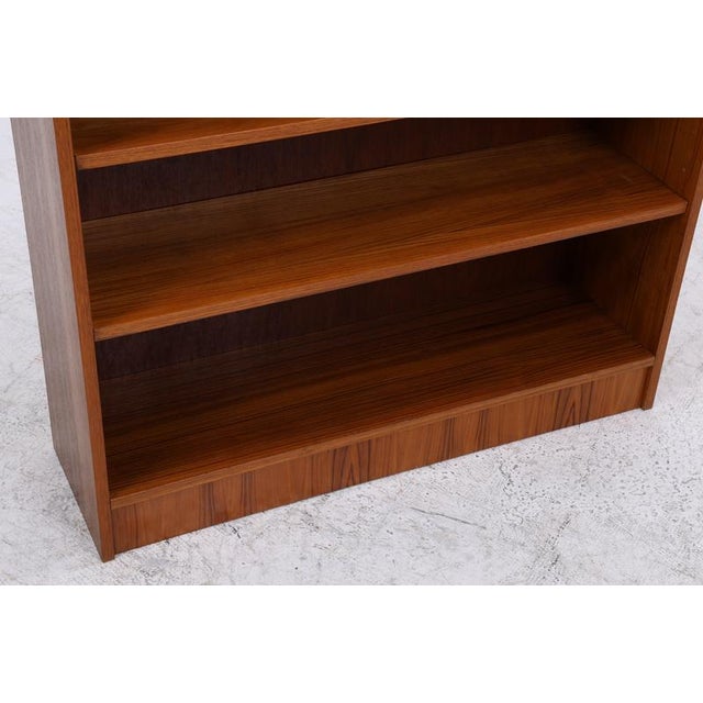Brown Mid-Century Danish Teak Bookcase For Sale - Image 8 of 12