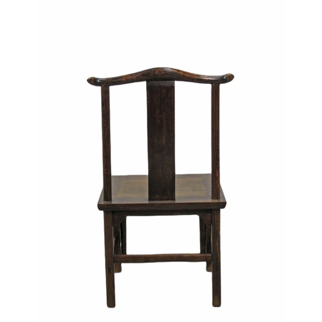 Late 19th Century Chinese Antique Official Hat Chair 2 For Sale - Image 5 of 8