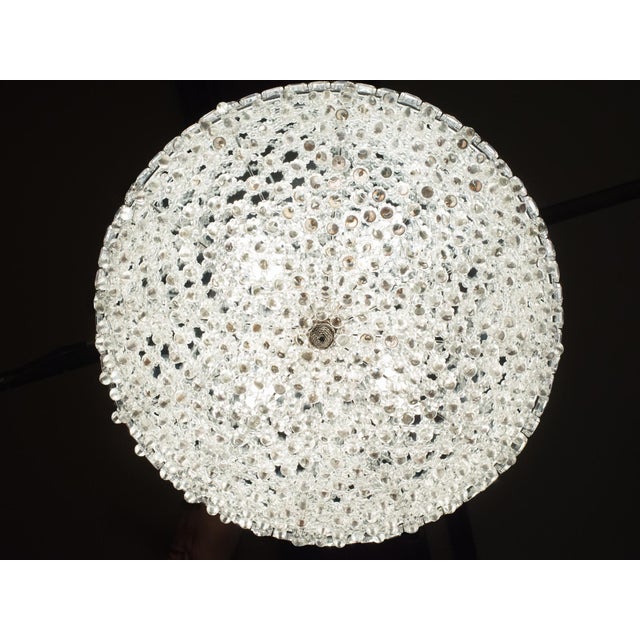 1960s Austrian Palwa / Kalmar Style Crystal Flush Mount Plafond Chandelier For Sale - Image 11 of 11