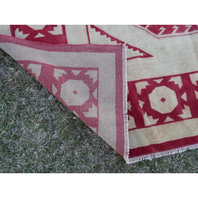 Vintage Turkish Kars Rug 6′6″ × 10′2″ For Sale - Image 12 of 13