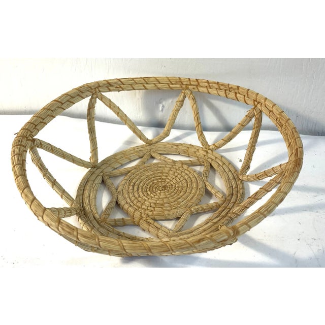 Love the star design on this open weave basket! Great for using as a bread basket!
