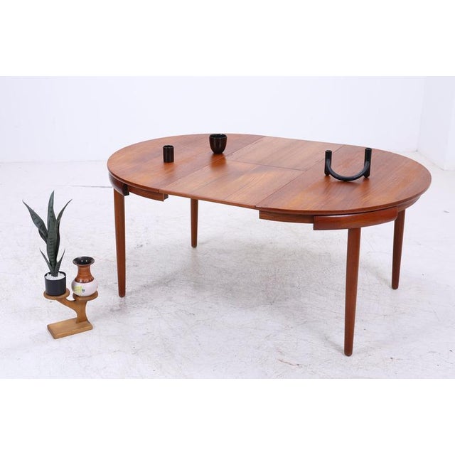 Vintage Teak Roundette Dining Table by Hans Olsen for Frem Røjle For Sale - Image 3 of 17