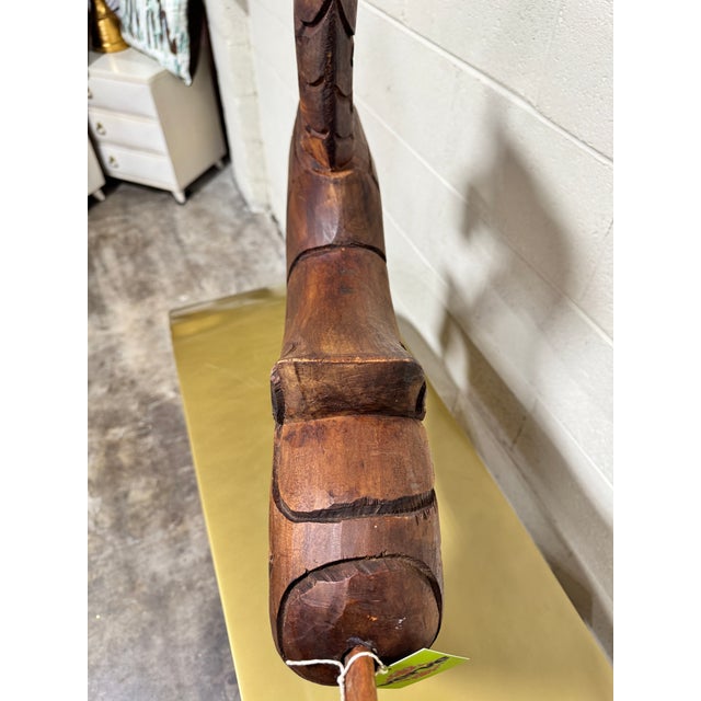 Monumental Wood Carved Witco Style Free Standing Horse For Sale In Richmond - Image 6 of 7