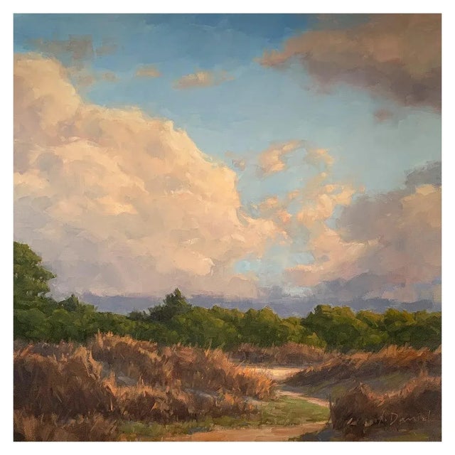 Framed oil on canvas "Golden Morning" by Laurel Daniel. Measures: unframed 30 x 39. Laurel Daniel was born in 1956 in...