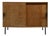 Sideboard in Wood and Iron by Leonardo Fiori for ISA Bergamo, Italy, 1950s For Sale