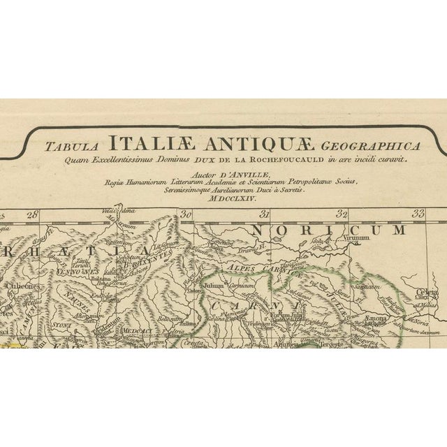 Antique Map of Ancient Italy, 1818 For Sale - Image 6 of 18