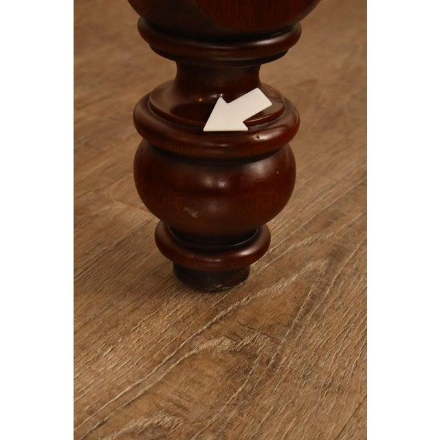 Carved Mahogany Four-Poster Queen Bed Frame For Sale - Image 18 of 18