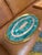 Italian Italian Mid-Century Brass and Stone Inlay Oval Tray, 1970s For Sale - Image 3 of 6