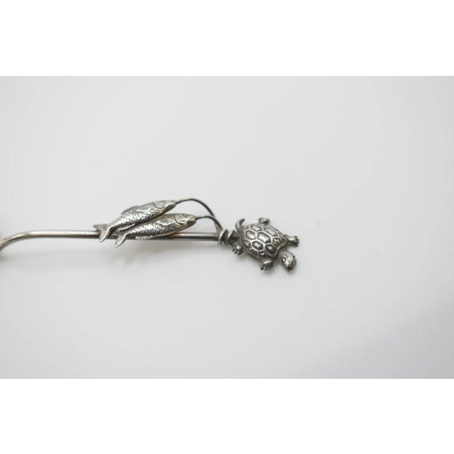 Late 19th Century Nautical Themed Silver Spoon For Sale - Image 4 of 8