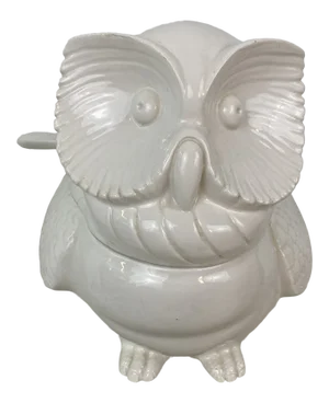 Vintage Ceramic Owl Tureen, Italian