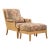 McGuire Umbria Rattan and Wicker Lounge Chair With Ottoman For Sale