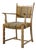 Vintage Danish Oak Brutalist Armchair in the style of Henning Kjærnulf, 1960s For Sale
