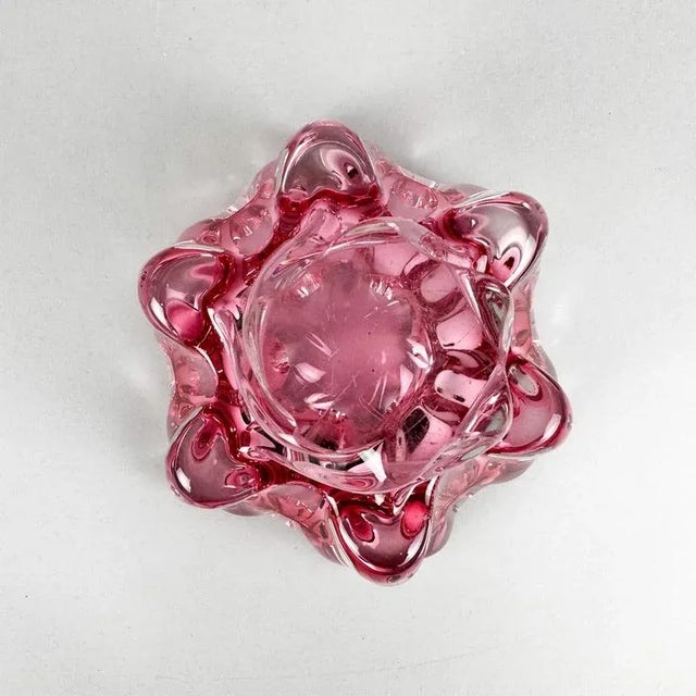 Art Glass Bowl attributed to Josef Hospodka for Chribska Glassworks, Former Czechoslovakia, 1960s For Sale - Image 4 of 9