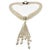 Vintage Multi-Strand Faux Pearl Tassel Necklace, 1950s For Sale - Image 4 of 10