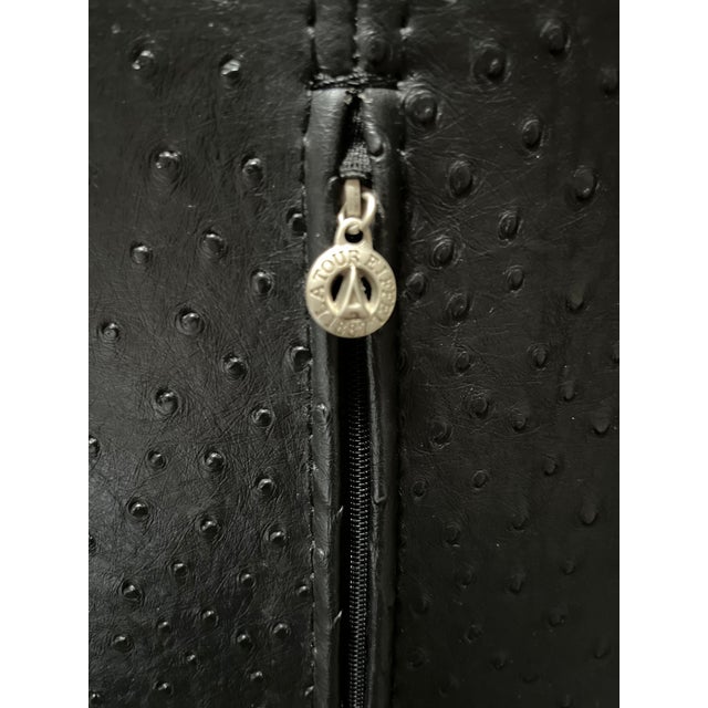 1980s Set of Mid-Century Authenic Italian Ostrich Chairs For Sale - Image 12 of 13