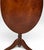 Pair of Vintage Queen Anne Style Oval Tilt Top Accent Tables For Sale - Image 9 of 15
