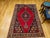 1900 - 1909 Vintage Persian Mazgalan Area Rug, Hand-Knotted Wool, Geometric Pattern, 5x7, Red & Navy For Sale - Image 5 of 18
