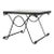 French Wrought Iron Directoire Style Side Table With Glass Top For Sale