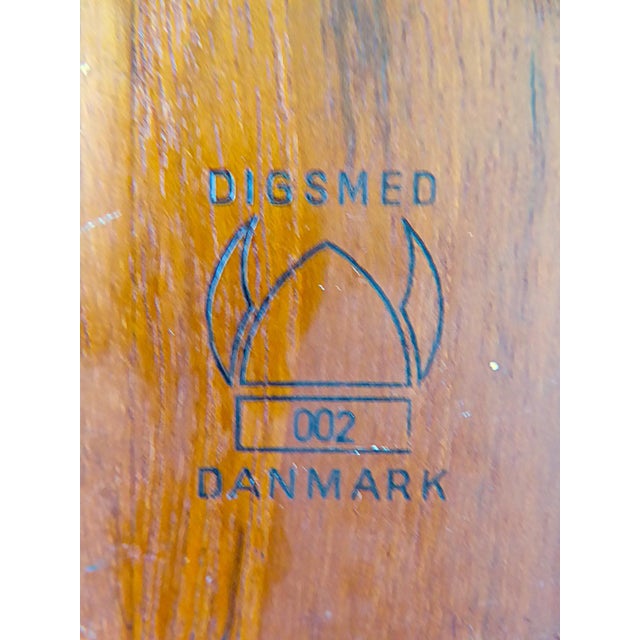 Brown Danish Modern Teak 2-Tier Digsmed Lazy Susan Denmark 1960s For Sale - Image 8 of 9