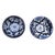 1980s Talavera Hand Painted Cobalt Blue Serving Bowl Set Mexico 3 Piece 10.5" For Sale In San Francisco - Image 6 of 18