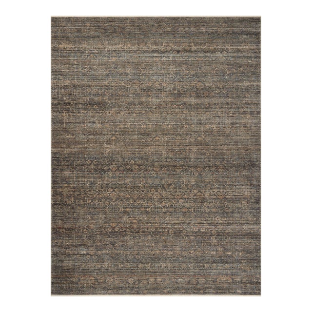 Amber Lewis x Loloi Molly Lagoon / Natural 8'-6" x 12' Area Rug For Sale