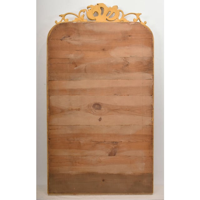 Antique Louis Filippe Mirror with Volutes and Golden Frame, 1800s For Sale - Image 11 of 12