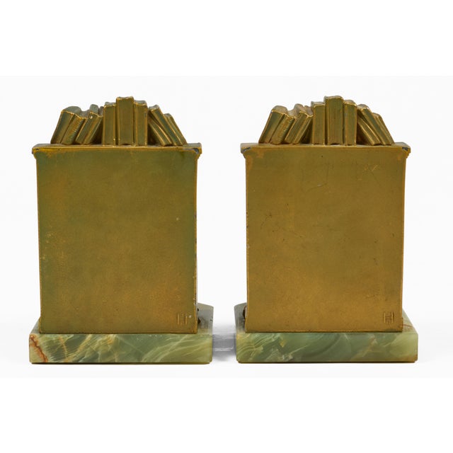 1930s The Librarian or Scholar Bookends by J B Hirsh For Sale - Image 9 of 9