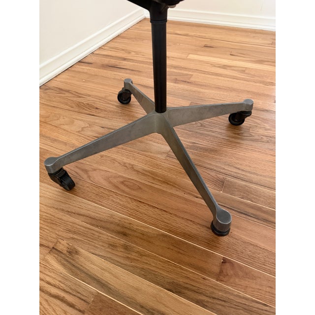 Eames for Herman Miller Mid-Century Mustard Padded Fiberglass Swivel Office Chair For Sale - Image 11 of 12