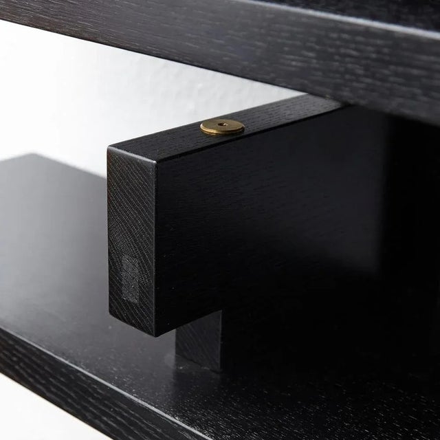 Pierre Chapo Special Black Edition Wall-Mounted B17 Book Shelve by Pierre Chapo for Chapo Creation For Sale - Image 4 of 18