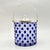 Glass Mid-Century Modern Art Glass Jars with Blue Cut in Clear Crystal Biscuit Barrels with Silver-Plated Mounts, 1950s, Set of 2 For Sale - Image 7 of 18