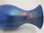 Glass Donald Carlson Iridescent Blue Splatter Studio Art Glass Trumpet Vase For Sale - Image 7 of 12